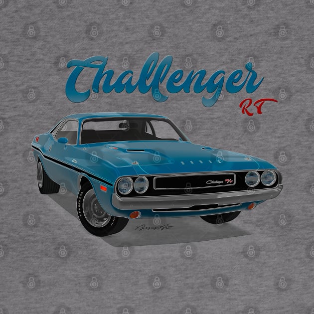 Challenger RT Blue front by PjesusArt